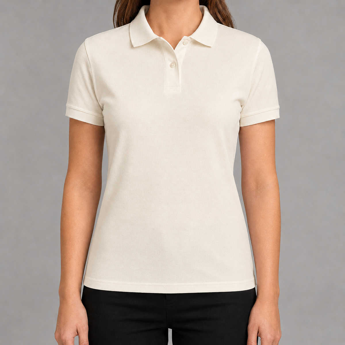 10er Bundle - Damen Polo Shirt mit Druck