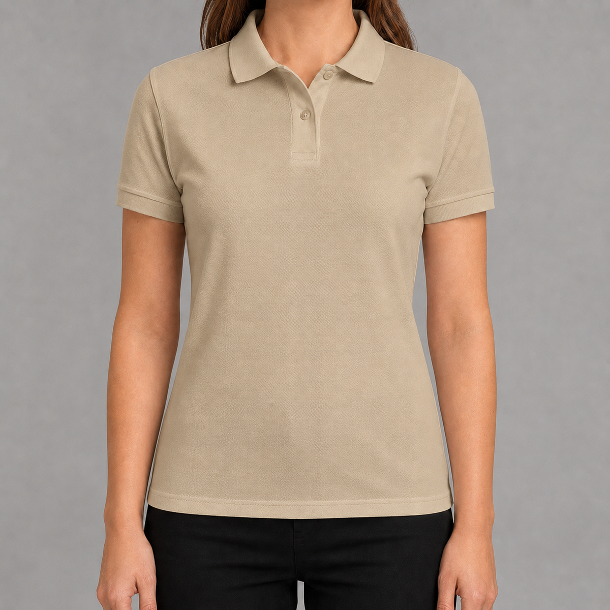10er Bundle - Damen Polo Shirt mit Druck