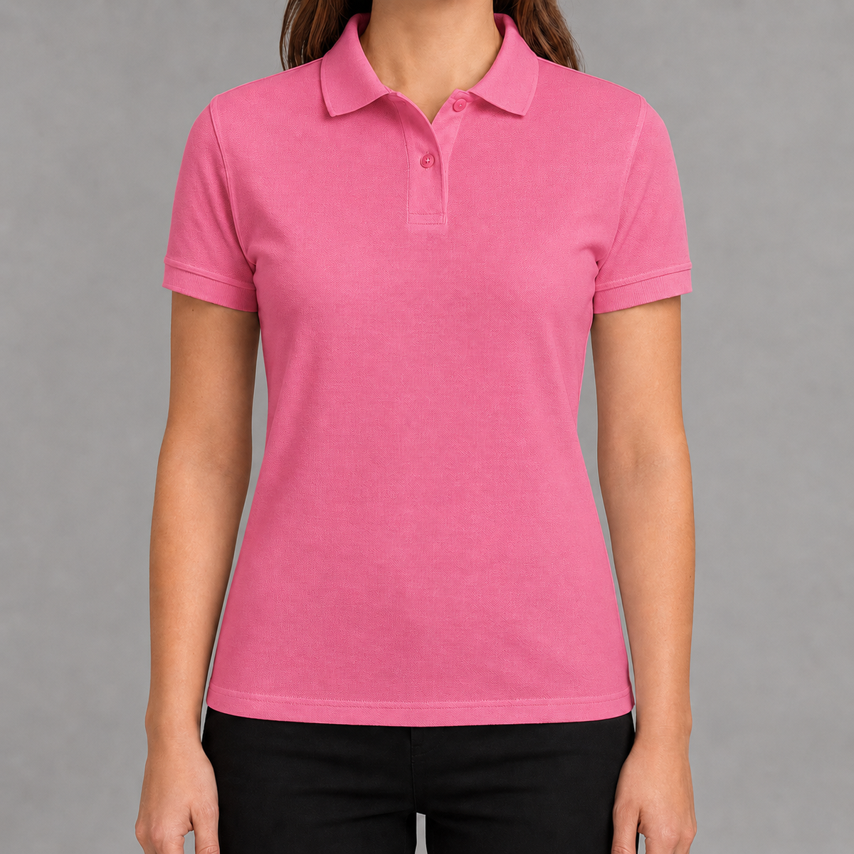 10er Bundle - Damen Polo Shirt mit Druck